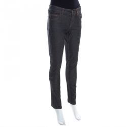 Louis Vuitton Grey Dark Wash Denim Straight Fit Jeans XS