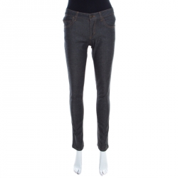 Louis Vuitton Grey Dark Wash Denim Straight Fit Jeans XS