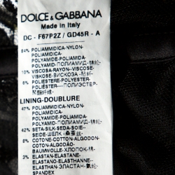 مملوكة مسبقًا Dolce & Gabbana Black Floral Lace Overlay Strapless Ball Gown M