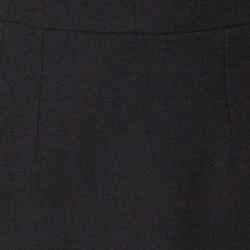 Pre Owned Dolce & Gabbana Black Wool Crepe Sheath Dress S