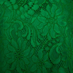 Pre Owned Dolce & Gabbana Green Cord Lace Scalloped Sleeveless Top L