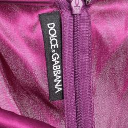 مملوكة مسبقًا Dolce and Gabbana Fuschia Lace Top M