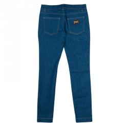 Pre Owned Dolce and Gabbana Blue Denim Kate Jeans XS
