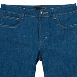 Pre Owned Dolce and Gabbana Blue Denim Kate Jeans XS