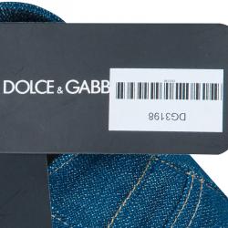 Pre Owned Dolce and Gabbana Blue Denim Kate Jeans XS