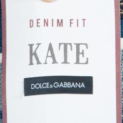 Pre Owned Dolce and Gabbana Blue Denim Kate Jeans XS