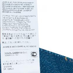 Pre Owned Dolce and Gabbana Blue Denim Kate Jeans XS