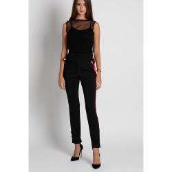 Dolce & Gabbana Black Stretch Cady Stirrup Pants S (38)