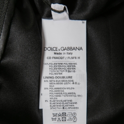 Pre Owned Dolce & Gabbana Multicolor Floral Patterned Sequin Full Sleeve Mini Dress M