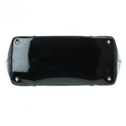 Pre Owned Dolce and Gabbana Black Patent Leather Miss Escape Tote