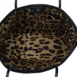 Pre Owned Dolce and Gabbana Black Patent Leather Miss Escape Tote