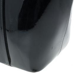 Pre Owned Dolce and Gabbana Black Patent Leather Miss Escape Tote