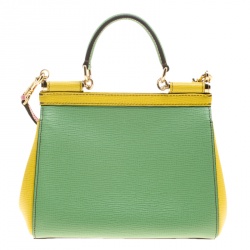 مملوكة مسبقًا Dolce and Gabbana Multicolor Leather Small Limited Edition Miss Sicily Top Handle Bag