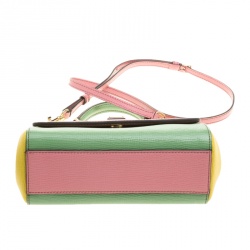 مملوكة مسبقًا Dolce and Gabbana Multicolor Leather Small Limited Edition Miss Sicily Top Handle Bag