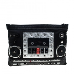 Pre Owned حقيبة صغيرة دولتشي أند غابانا سحاب راديو نايلون سوداء