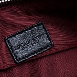 Pre Owned حقيبة صغيرة دولتشي أند غابانا سحاب راديو نايلون سوداء