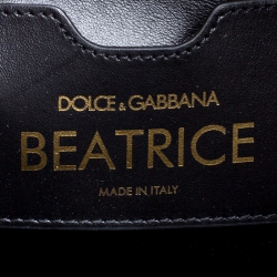 Pre Owned Dolce and Gabbana Pink Leather Beatrice Graffiti Shopper