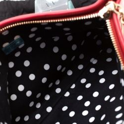 Pre Owned Dolce & Gabbana Red Revolutions Leather Clutch