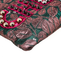 حقيبة صغيرة دولتشي أند غابانا كلوي شري جلد سحلية وجاكارد متعددة الألوان