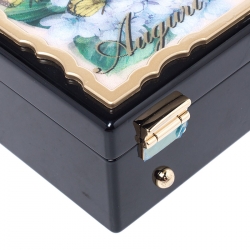 مملوكة مسبقًا Dolce & Gabbana Multicolor Acrylic and Snakeskin Top Handle Box Bag