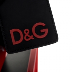 مملوكة مسبقًا Dolce & Gabbana Red PVC Street Shopper Tote