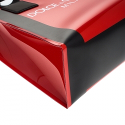 مملوكة مسبقًا Dolce & Gabbana Red PVC Street Shopper Tote