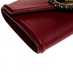 Dolce & Gabbana Red Leather Devotion Belt Bag