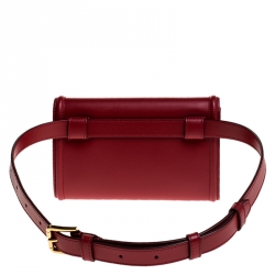 Dolce & Gabbana Red Leather Devotion Belt Bag