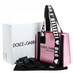 مملوكة مسبقًا Dolce and Gabbana Pink PVC Street Shopper Tote
