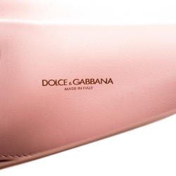 Dolce and Gabbana Blush Pink Leather Devotion Belt Bag