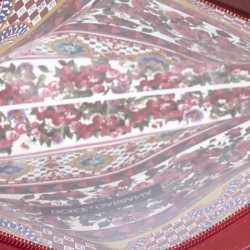 Pre Owned Dolce & Gabbana Red Printed PVC Swimsuit Pouch