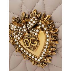 Pre Owned حقيبة كاميرا دولتشي أند غابانا جلد مبطنة Devotion رمادية