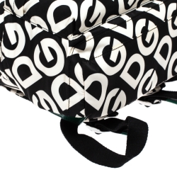 Dolce & Gabbana Black/White DG Mania Print Nylon Backpack