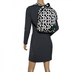 Dolce & Gabbana Black/White DG Mania Print Nylon Backpack