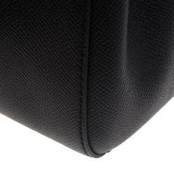 Pre Owned حقيبة توت دولتشي أند غابانا ميس سيسلي جلد أسود