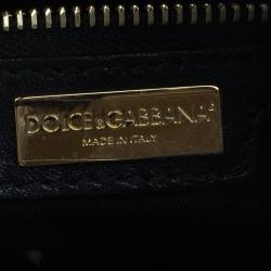 Pre Owned Dolce and Gabbana Leopard Print Leather Miss Escape Tote Bag