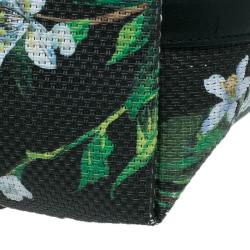 Pre Owned حقيبة دولتشي أند غابانا إسكيب شوبر كانفاس أسود مورد 