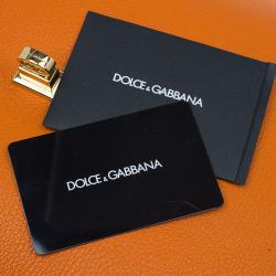 Dolce and Gabbana Orange Leather Rosaria Backpack