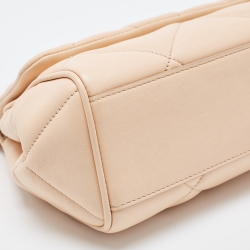 Dolce & Gabbana Beige Quilted Leather Small Miss Sicily Top Handle Bag