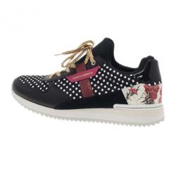 مملوكة مسبقًا Dolce and Gabbana Black Polka Dot Sneakers Size 38