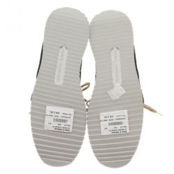 مملوكة مسبقًا Dolce and Gabbana Black Polka Dot Sneakers Size 38