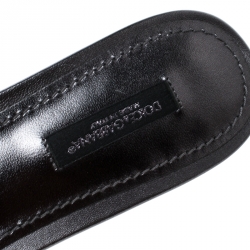 مملوكة مسبقًا سلايد دولتشي أند غابانا صوفيا منقوش دانتيل أسود مقاس 39.5