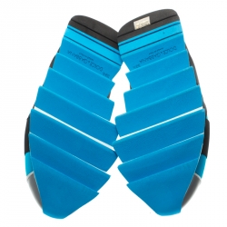 مملوكة مسبقًا حذاء رياضي دولتشي أند غابانا سليب أون نعل سميك إيبيزا رباط مطاطي متعاكس وقماش نيوبرين ثلاثي اللون مقاس 39.5