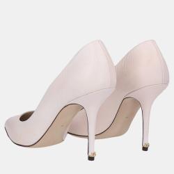 Pre Owned Dolce & Gabbana Pink Lizard Embossed Leather Pumps Size 41
