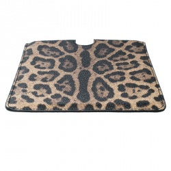 مملوكة مسبقًا حافظة ايباد دولتشي أند غابانا PVCطباعة فهد بنية