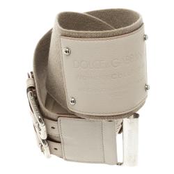 مملوكة مسبقًا حزام دولتشي أند غابانا كانفاس بيج مطاطي 75 سم