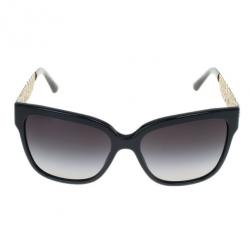 Pre Owned Dolce and Gabbana Black Filigree Sunglasses