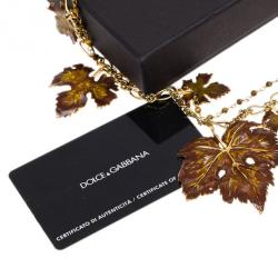مملوكة مسبقًا Dolce & Gabbana Leaves Necklace