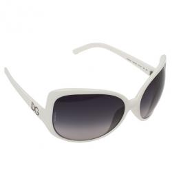 Dolce and Gabbana White Oversized Square Sunglasses