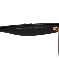 Pre Owned نظارة شمسية دولتشي أند غابانا أسود لوزي أزهار عين قطة 